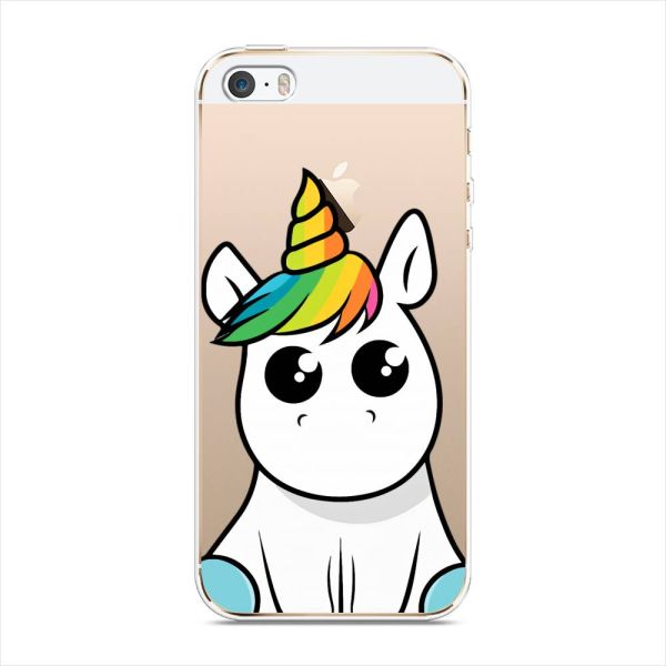 Silicone case Big-eyed unicorn for iPhone 5/5S/SE