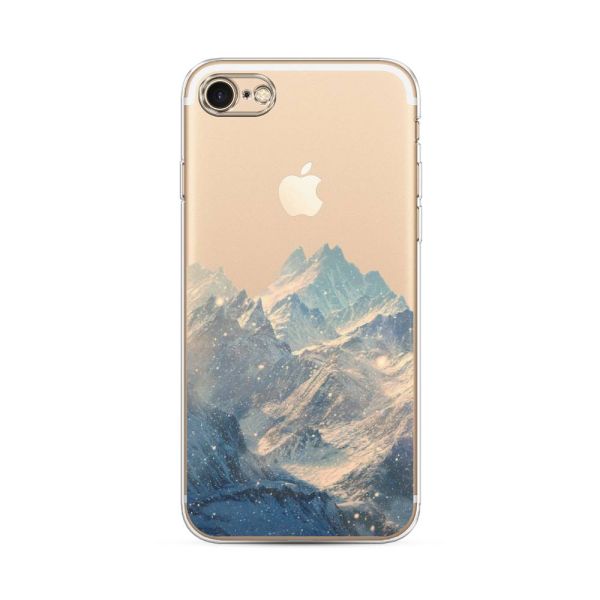 Silicone case Mountains art 2 for iPhone 7